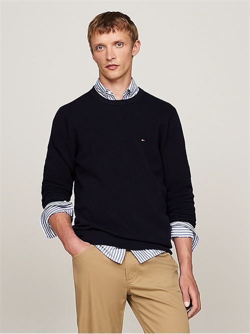 essential structure crew neck TOMMY HILFIGER | MW0MW36347DW5